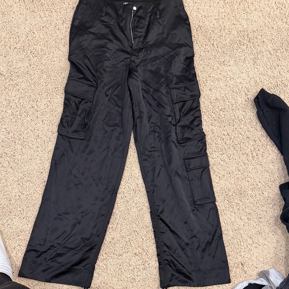 Zara Black Cargo Pants